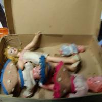 4 rarissime piccole bamboline epoca anni 30/40 -