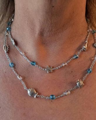 Collana all'uncinetto estiva