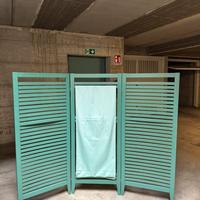 Paravento da interno in legno a tre pannelli