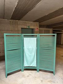 Paravento da interno in legno a tre pannelli