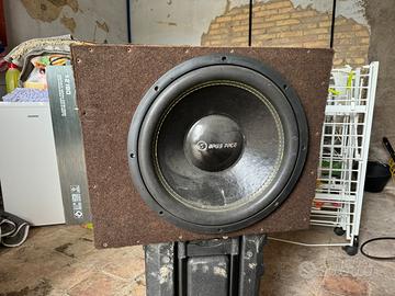 Subwoofer 500w più amplificatore per auto