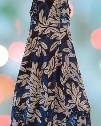 Abito estivo da donna in seta multicolor - Intrend