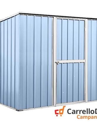 Casetta box giardino Acciaio 260x185 azzurro