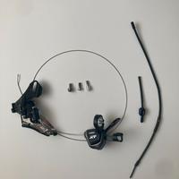 deragliatore anteriore mtb 2X manettino Shimano XT