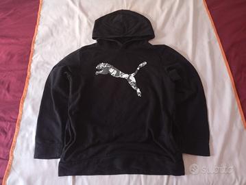 Felpa Puma junior M nera cappuccio  S/XS 