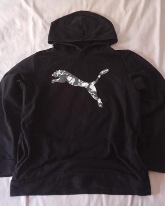 Felpa Puma junior M nera cappuccio  S/XS 