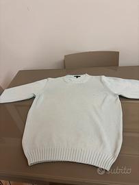 Maglia celeste Burberry uomo