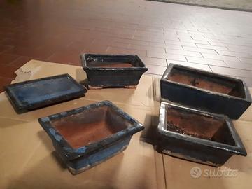 Vaso 4 vasi per Bonsai