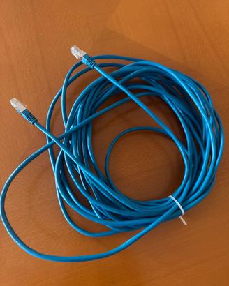 Cavo di rete Ethernet RJ45 blu SCHERMATO 10m STP
