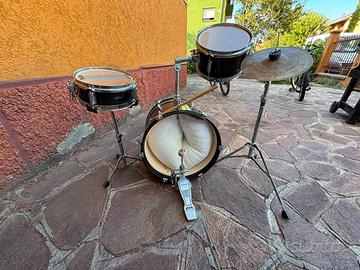 Batteria BASIX per bambini con pedale e piatto