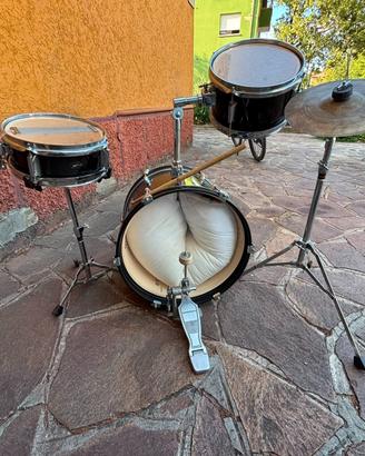 Batteria BASIX per bambini con pedale e piatto