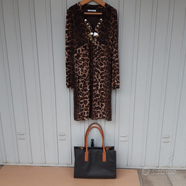 Abito leopardato made in Italy + borsa