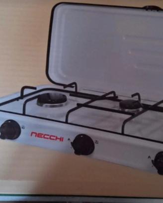 Fornello a  gas 3 fuochi Necchi Nk322