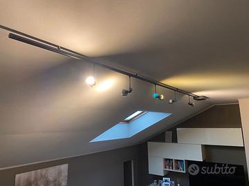 Rotaia con faretti a led