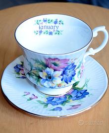 Tazza Tè Elizabethan January Fine Bone China