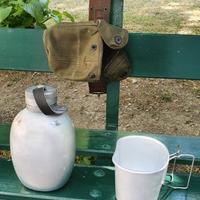Borraccia militare con gamella