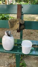 Borraccia militare con gamella