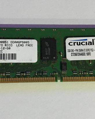 2GB DDR2 800MHz PC2-6400 ECC per SERVER