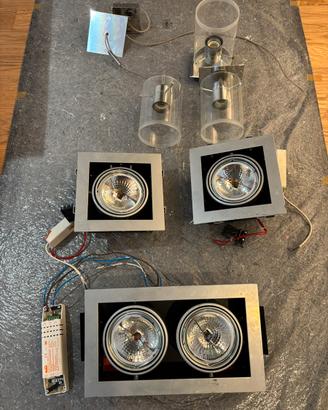 Set lampade incasso ed appese