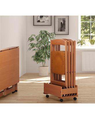 SET SEDIE PIEGHEVOLI FOPPAPEDRETTI LUNA