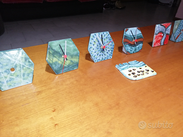 Orologi in ceramica di Vietri a mano