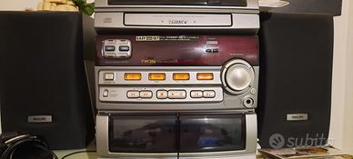 Radio  lettore cd cassette con telecomando