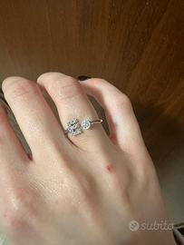 Anello con iniziale in argento