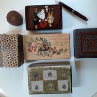 Collezione di 6 scatole in legno