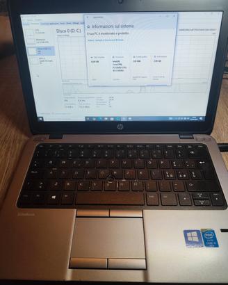 HP EliteBook 820 - Intel i5, 8GB RAM 250GB ssd