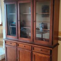 vetrina in legno massello