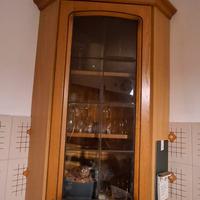 Mobiletto angolare in legno