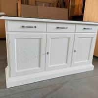 Credenza in legno nuova bianca
