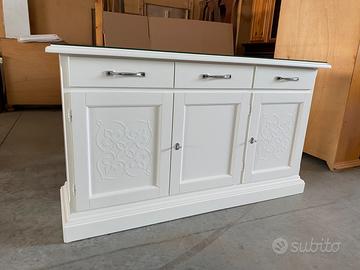 Credenza in legno nuova bianca