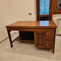 Scrivania etnica in legno massello