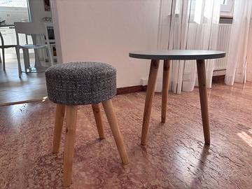 SET TAVOLINO + POGGIAPIEDI