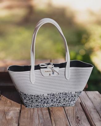Borsa Shopping PATRIZIA PEPE - Nuova - Righe e Flo