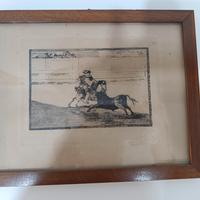 incisione con cornice 