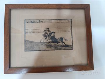 incisione con cornice 