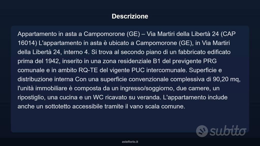 Appartamento – Campomorone, Genova - Vista 4