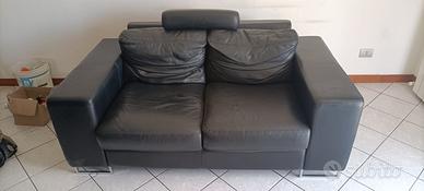 Divano in pelle 2 posti