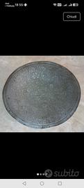Antico centrotavola in peltro cm30 kg 0.7
