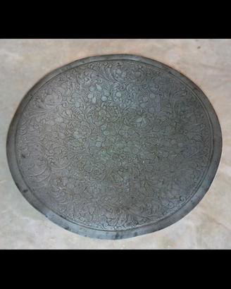 Antico centrotavola in peltro cm30 kg 0.7