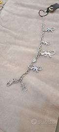 bracciale argento geko