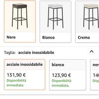 Sgabello ufficio/ cucina/ bar