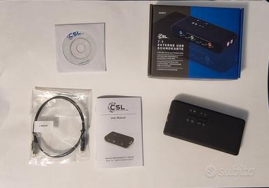 Scheda audio usb surround 5.1 7.1