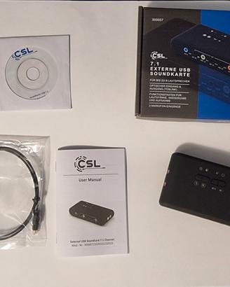 Scheda audio usb surround 5.1 7.1