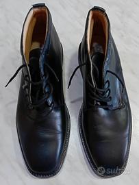 Stivaletto nero uomo Soldini in pelle e cuoio