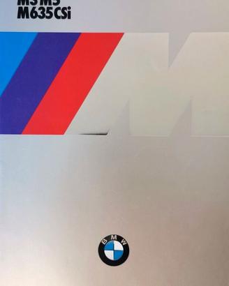 Depliant Originale BMW M3 - M5 - M635 CSi