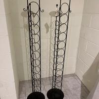 porta bottiglie in metallo
