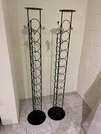 porta bottiglie in metallo